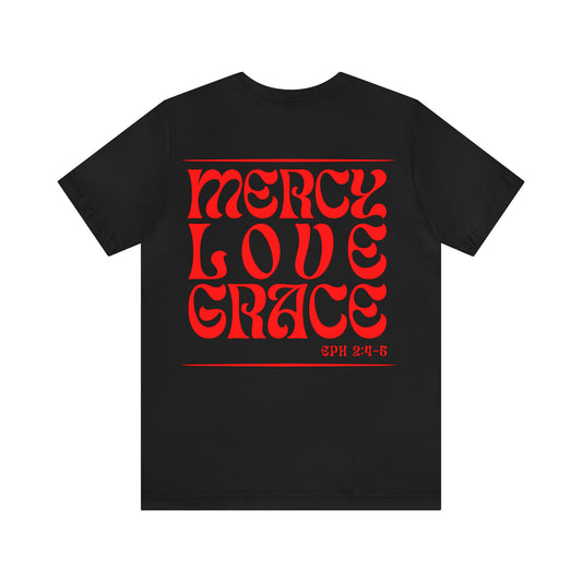 Mercy Love Grace | Good God Good Grace | Men's T-Shirt | Christian Apparel
