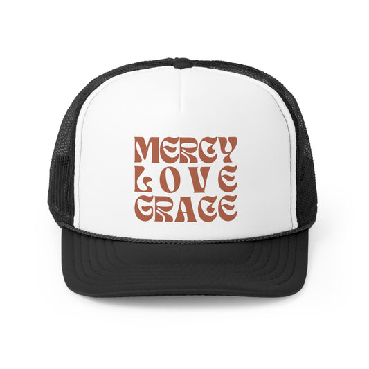 Mercy Love Grace | Good God Good Grace | Mesh Cap | Trucker Hat | Christian Apparel