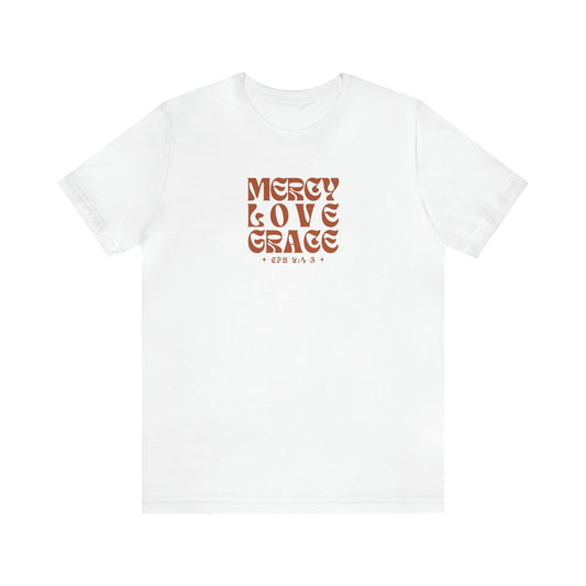 Mercy Love Grace | Good God Good Grace | Women's T-Shirt | Christian Apparel