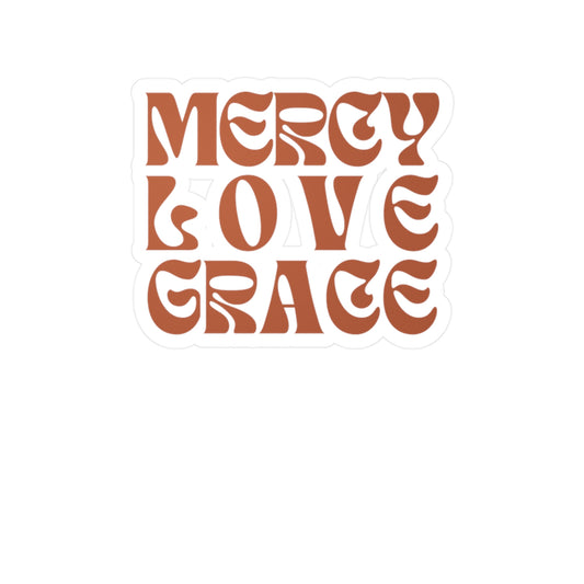 Mercy Love Grace | Good God Good Grace | Vinyl Decals | Christian | Faith