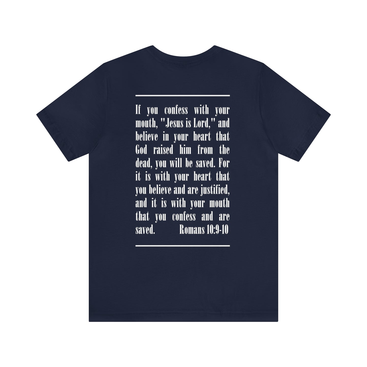 Saved | Romans | Good God Good Grace | Men's T-Shirt | Christian Apparel